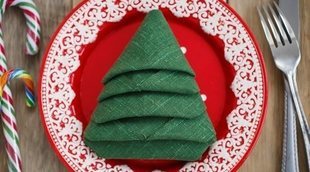 Cómo doblar las servilletas para la mesa de Navidad